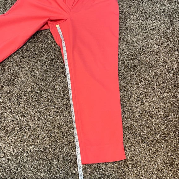 Lane Bryant Women’s Flat Front High Waisted Coral Pants Sz 14 - Picture 4 of 9